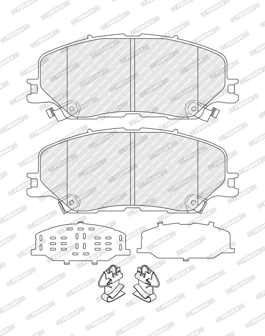 Bremsbelagsatz, Scheibenbremse