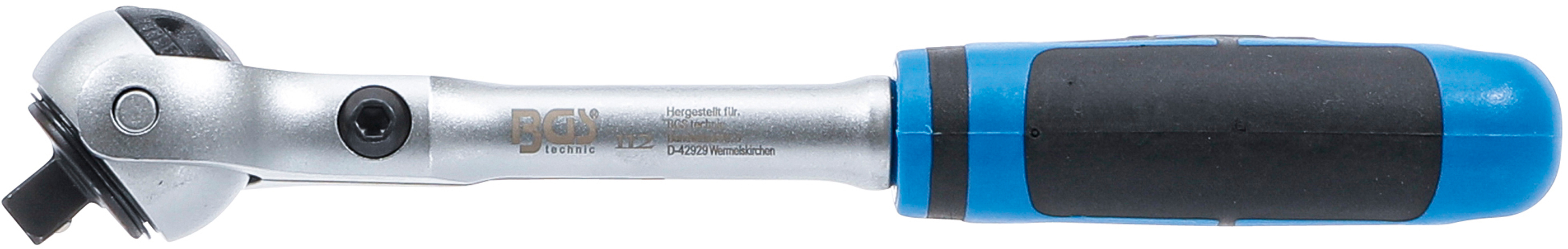 BGS Umschaltknarre mit Kugelkopf | Abtrieb Außenvierkant 6,3 mm (1/4")