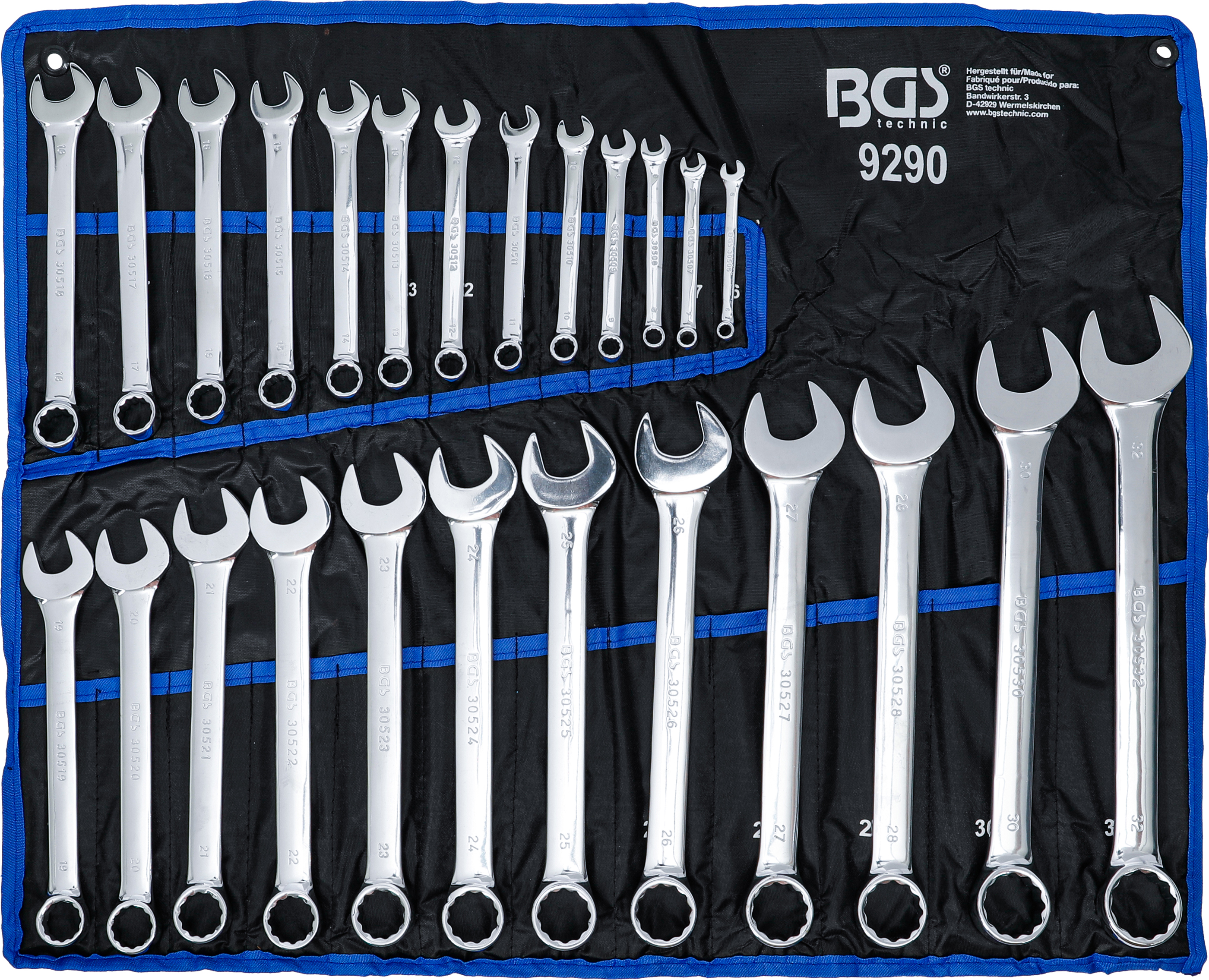 BGS Maul-Ringschlüssel-Satz | SW 6 - 32 mm | 25-tlg.