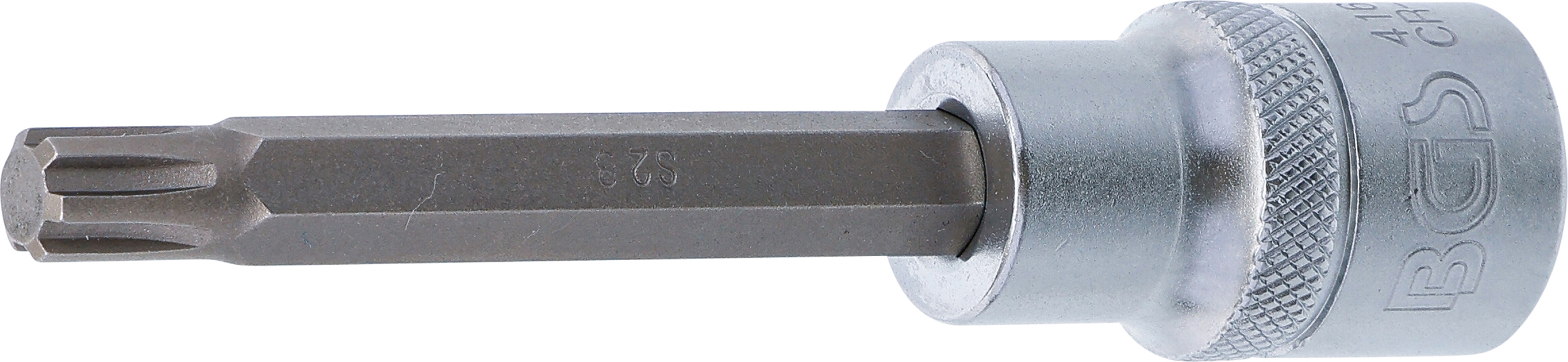 BGS Bit-Einsatz | Länge 100 mm | Antrieb Innenvierkant 12,5 mm (1/2") | Keil-Profil (für RIBE) M8