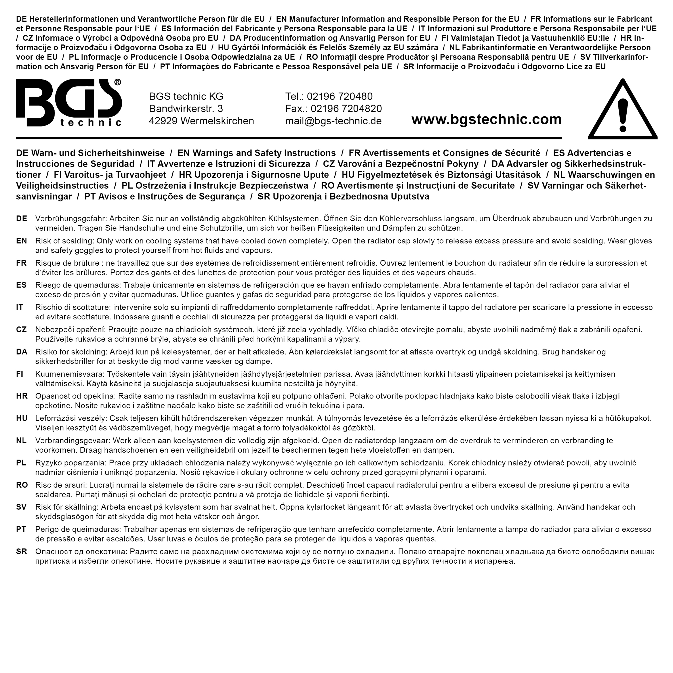 BGS Schlauch für Art. 8027, 8098