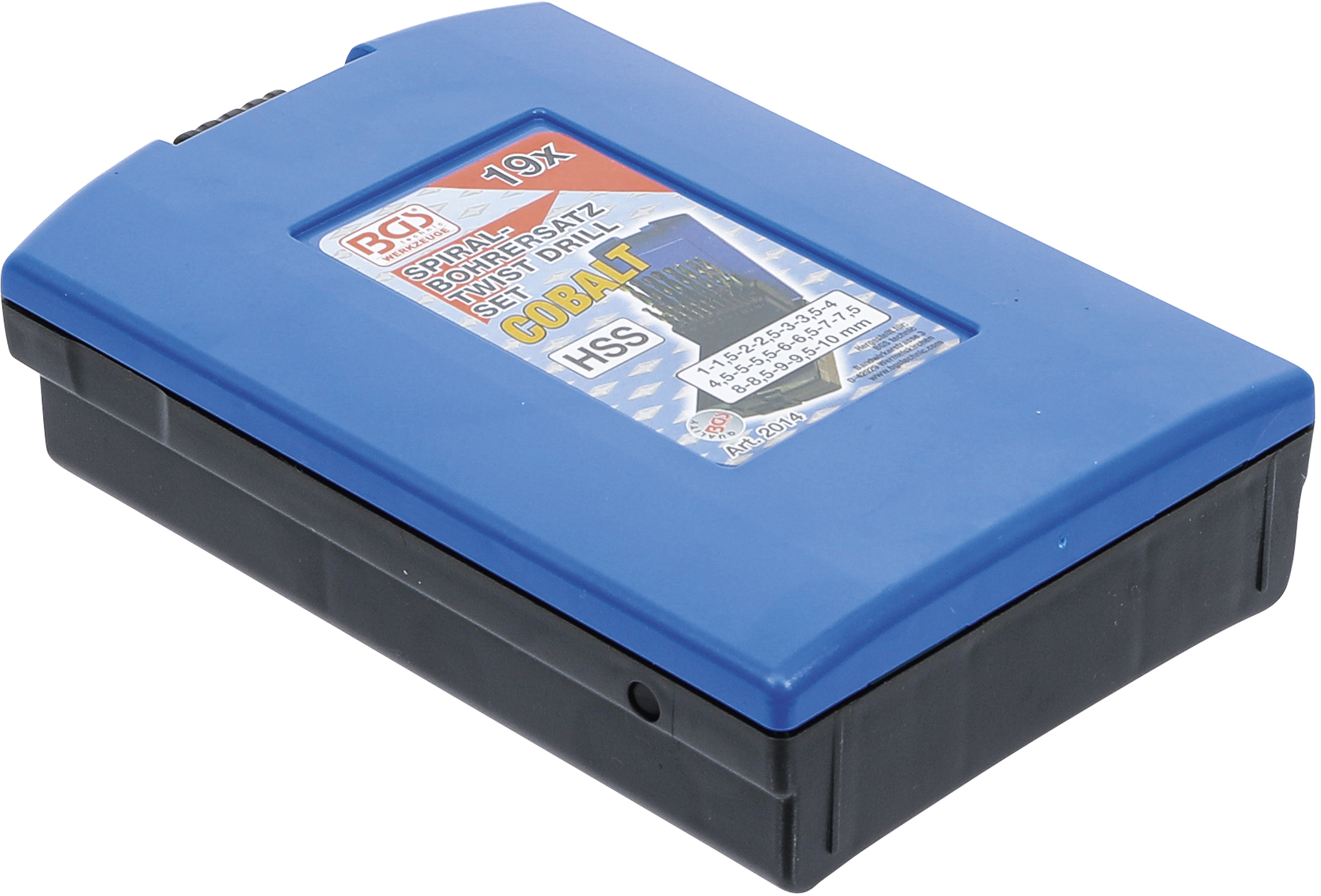 BGS Spiralbohrer-Satz | HSS | 1 - 10 mm | 19-tlg.