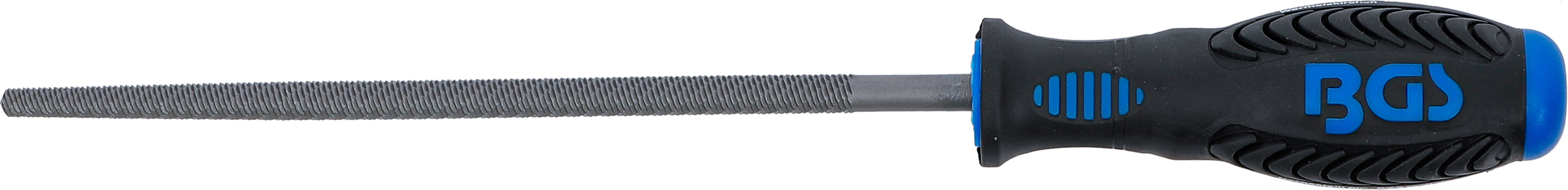 BGS Werkstattfeile | rund | Hieb 1 | 200 mm