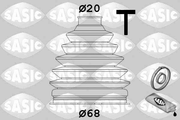 Faltenbalgsatz, Antriebswelle “SASIC radseitig , Thermoplast , Part of 329811 ”
