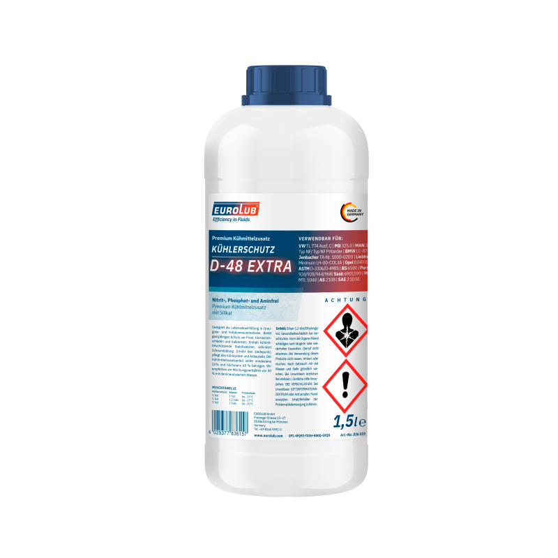 Eurolub Kühlerfrostschutz D-48 Extra Konzentrat 1,5 Liter