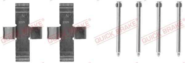 Zubehörsatz, Scheibenbremsbelag