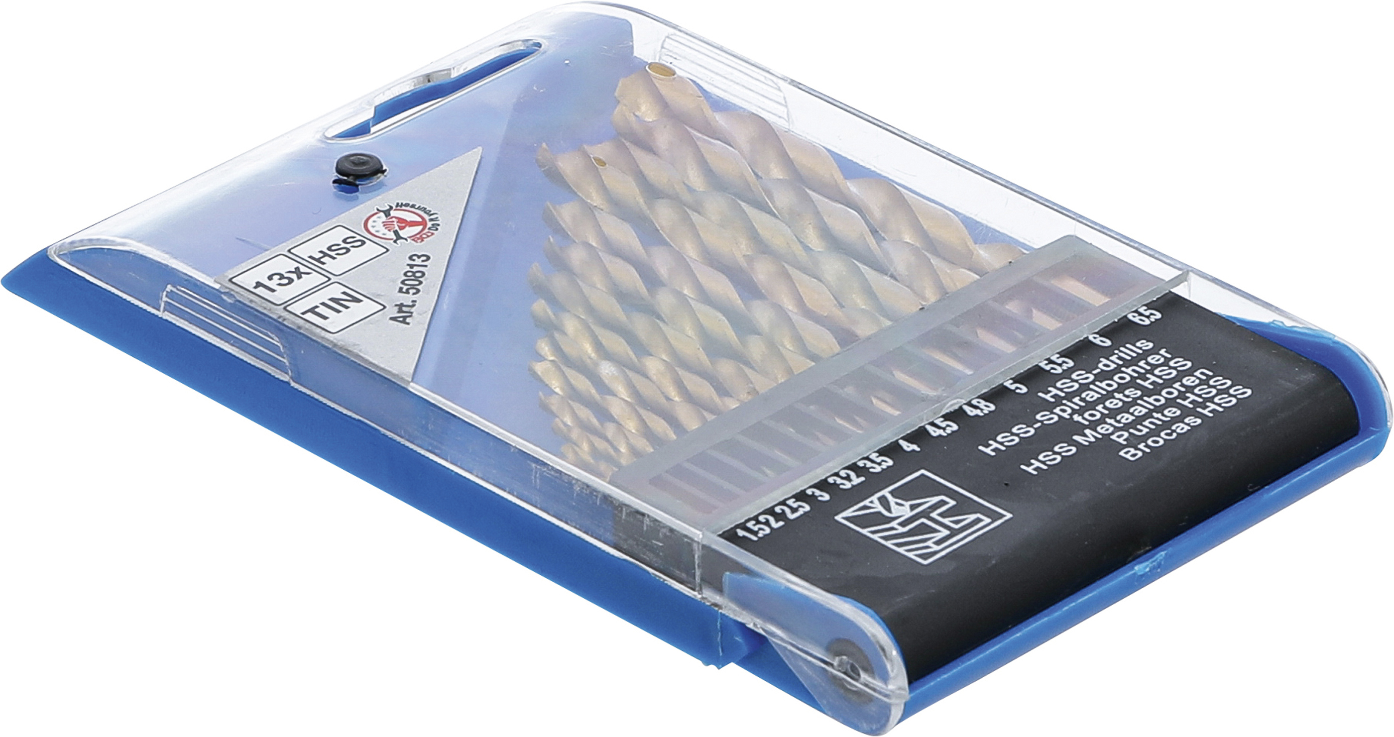 BGS HSS-Spiralbohrer-Satz | titan-nitriert | 1,5 - 6,5 mm | 13-tlg.