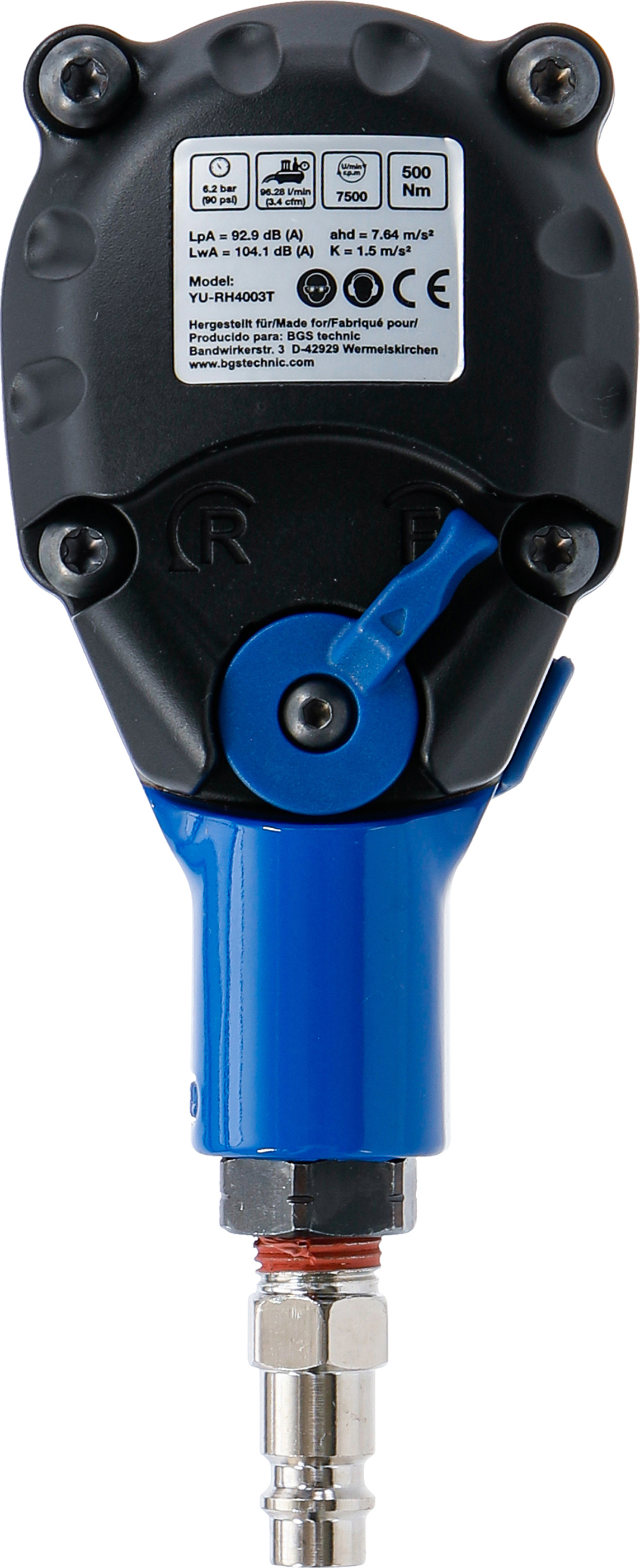 BGS Mini-Druckluft-Schlagschrauber | 12,5 mm (1/2") | 500 Nm