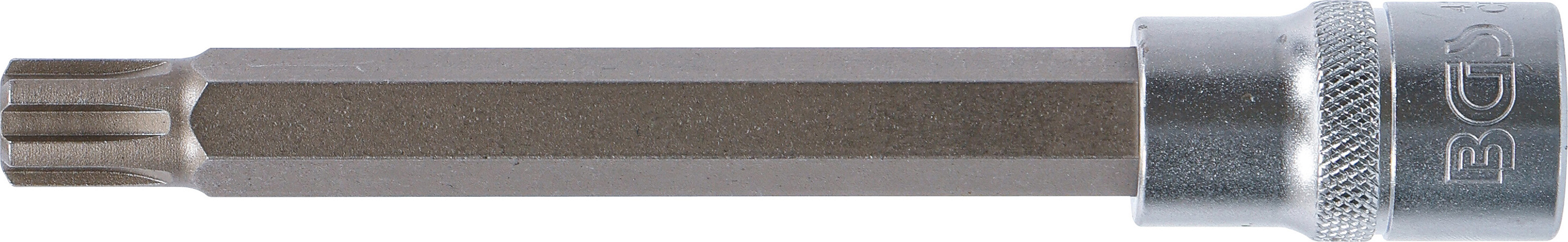 BGS Bit-Einsatz | Länge 140 mm | Antrieb Innenvierkant 12,5 mm (1/2") | Keil-Profil (für RIBE) M12