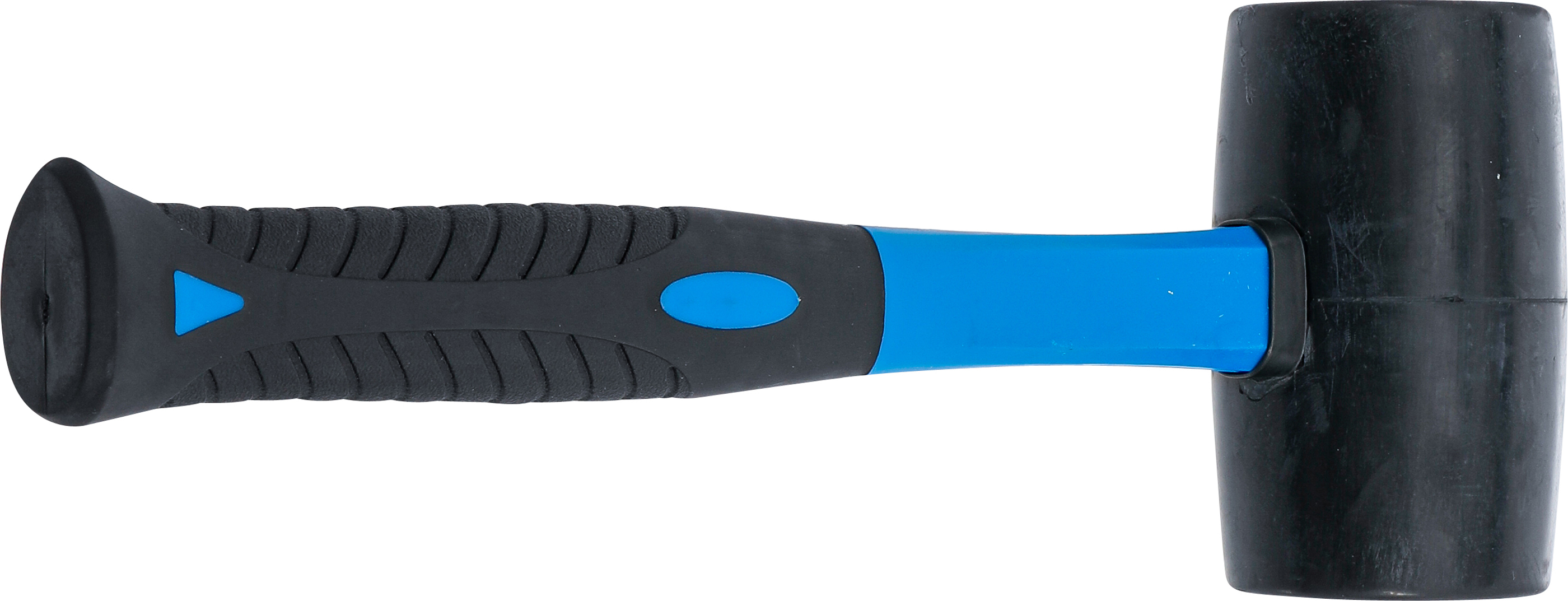 BGS Gummihammer | Fiberglasstiel | schwarzer Kopf | Ø 65 mm | 720 g