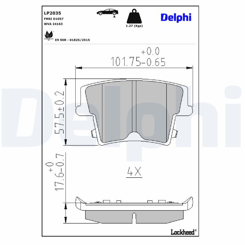 Bremsbelagsatz, Scheibenbremse