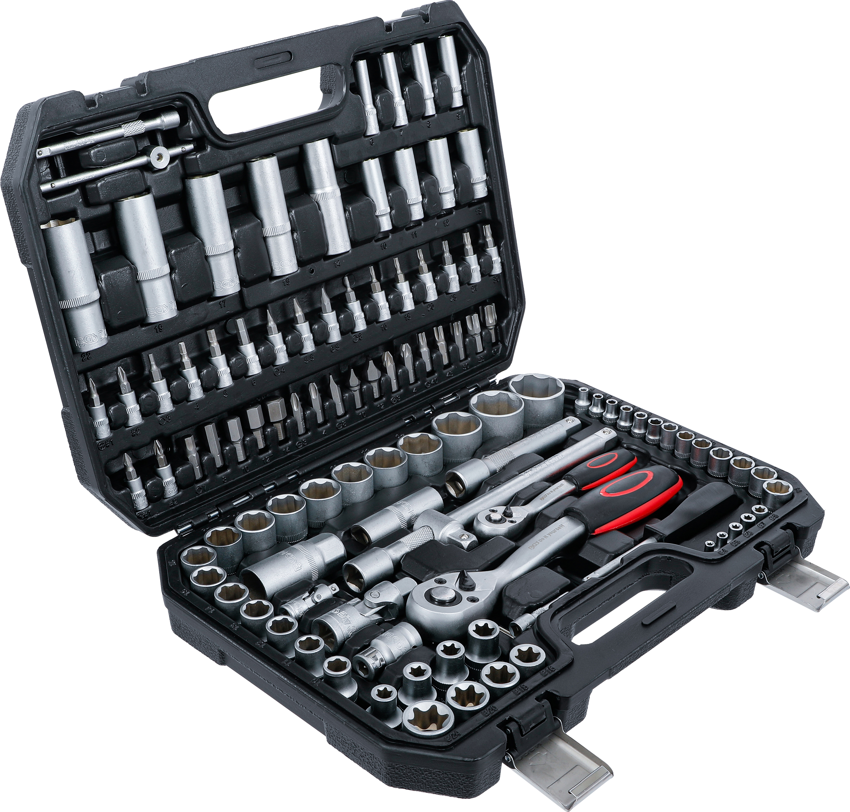 BGS Steckschlüssel-Satz | Antrieb 6,3 mm (1/4") / 12,5 mm (1/2") | 108-tlg.