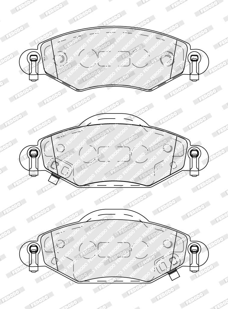 Bremsbelagsatz, Scheibenbremse