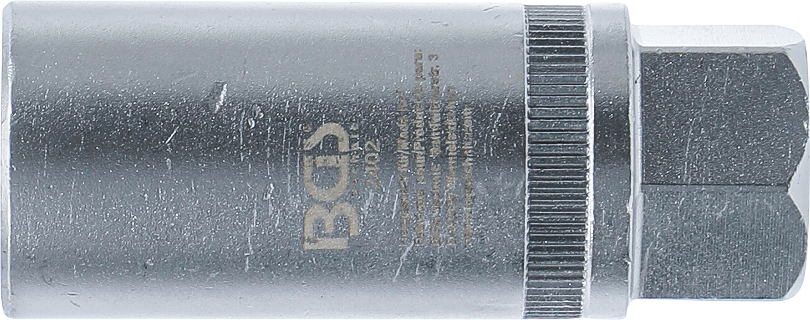 BGS Zündkerzen-Einsatz Sechskant | Antrieb Innenvierkant 12,5 mm (1/2") | SW 18 mm