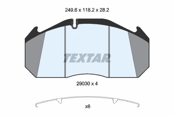 Bremsbelagsatz, Scheibenbremse