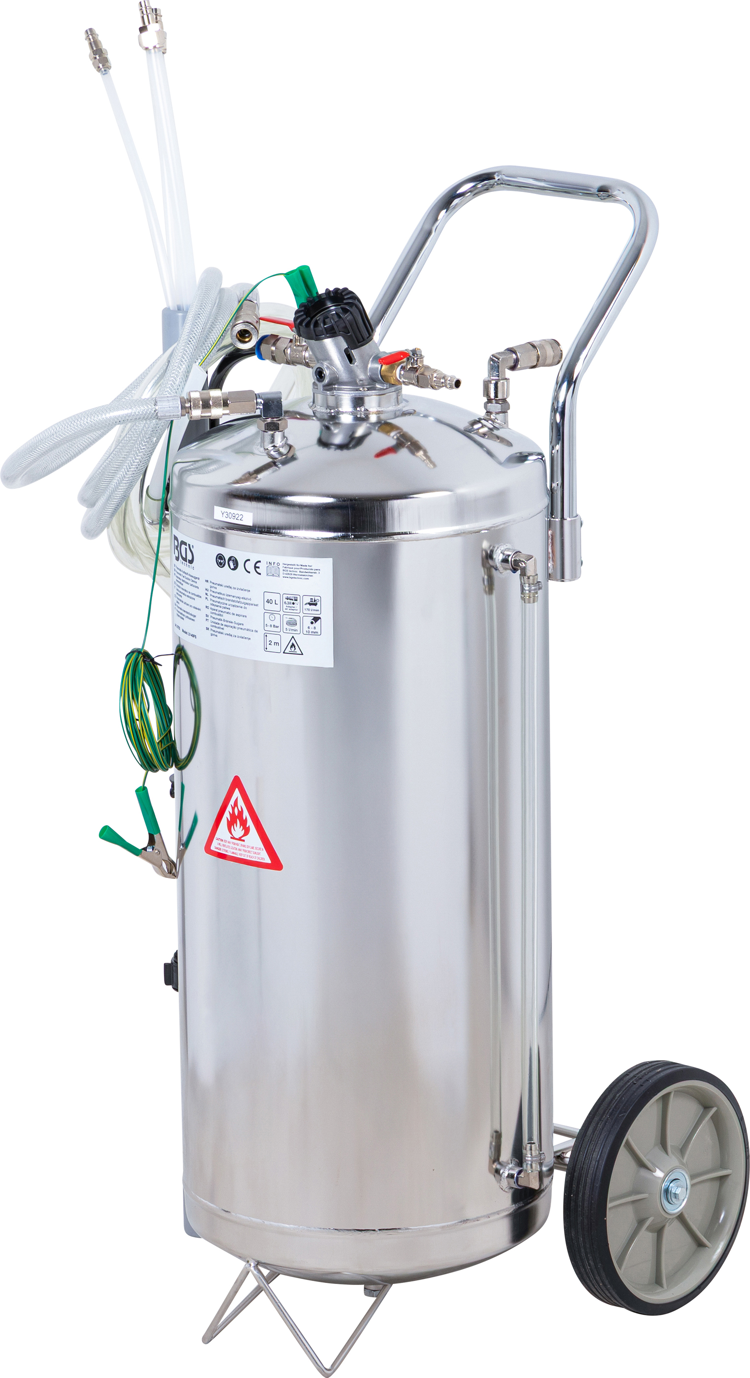 BGS Pneumatik-Kraftstoff-Absauggerät | 40 l
