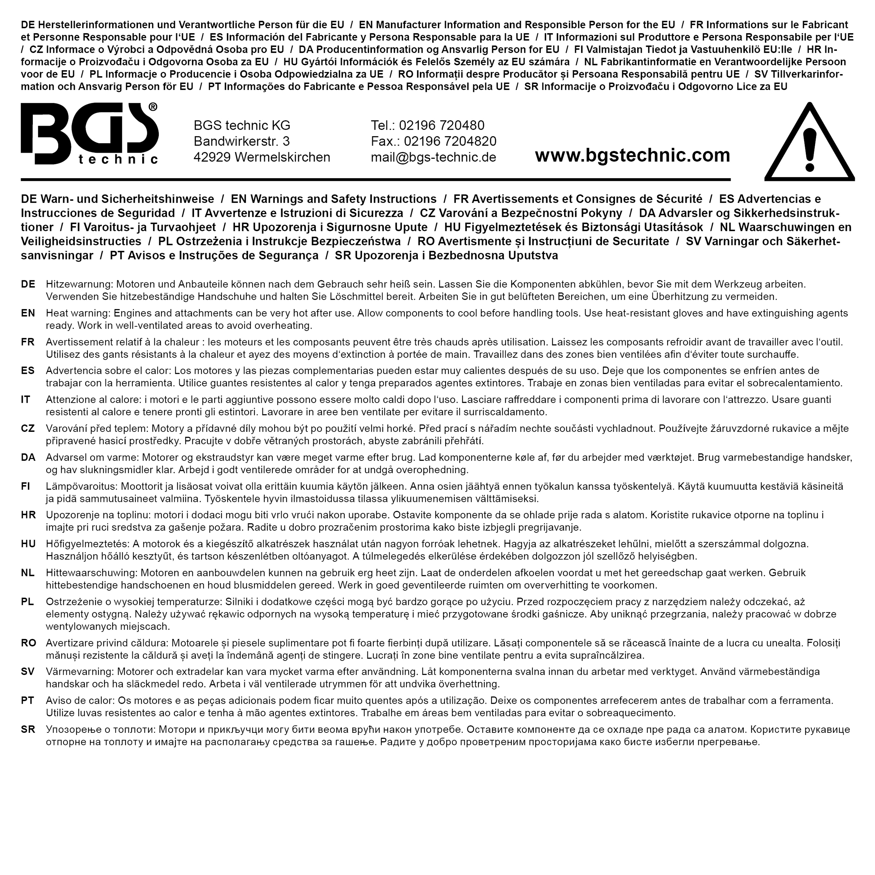 BGS Synchron-Vergaser-Testgerät | mit 4 Synchronuhren | 26-tlg.
