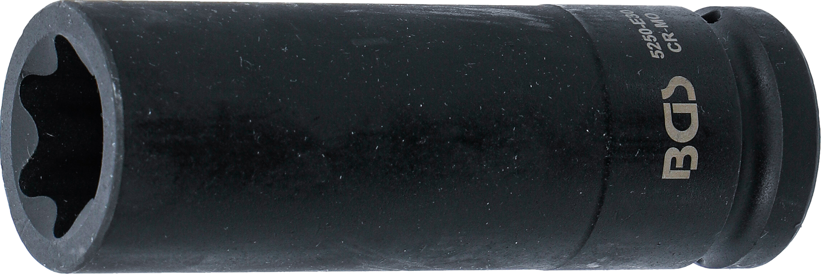 BGS Kraft-Steckschlüssel-Einsatz E-Profil, tief | Antrieb Innenvierkant 20 mm (3/4") | SW E30