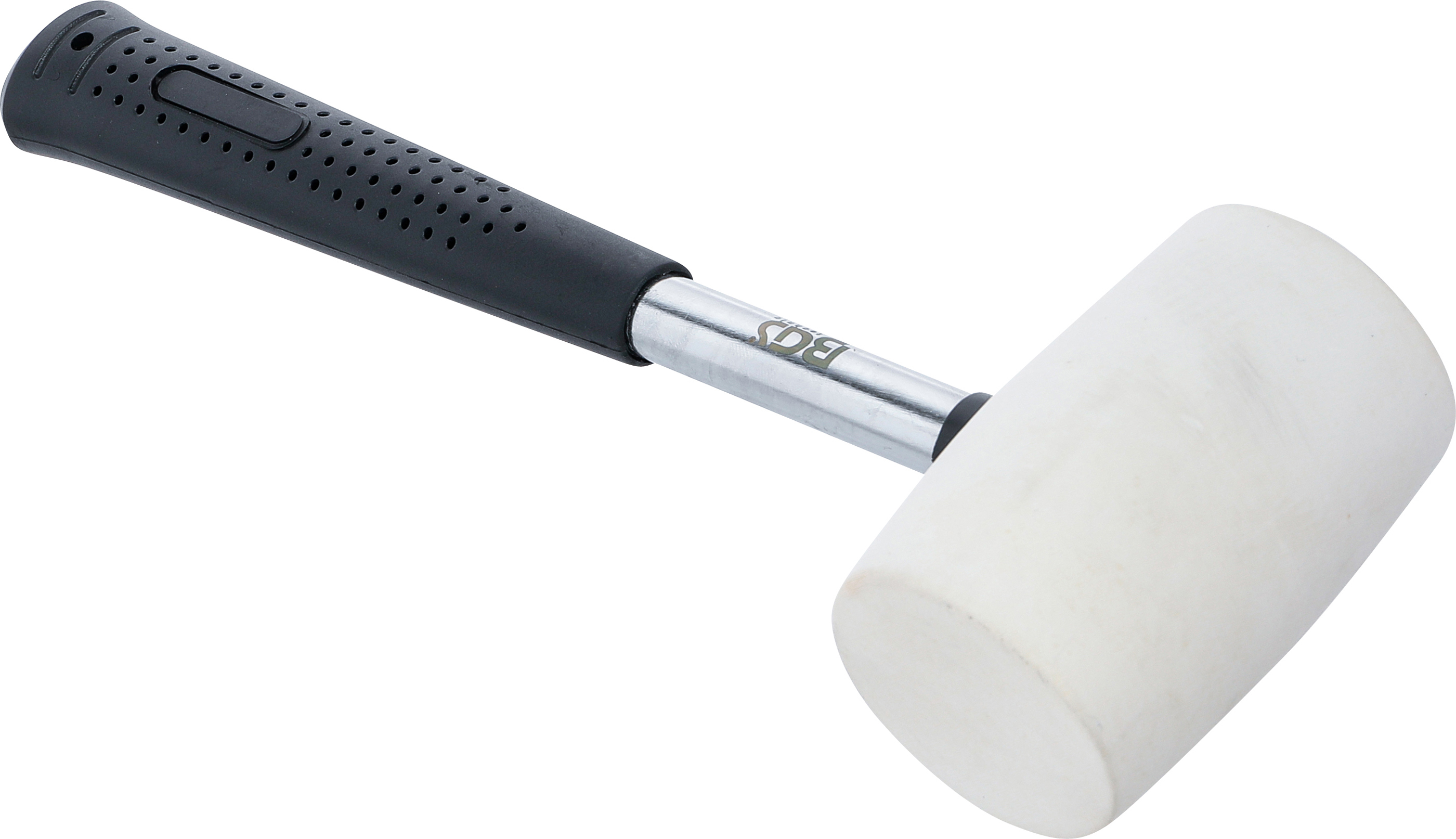 BGS Gummihammer | Metall-Stiel | weißer Kopf | Ø 48 mm | 250 g