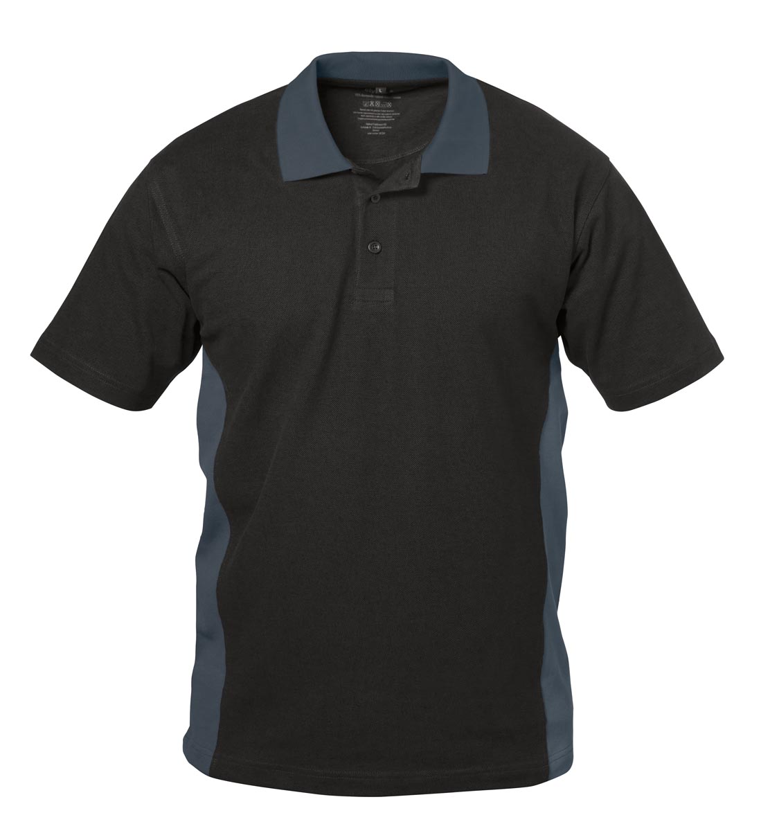 Elysee Polo Pique Shirt Sevilla schwarz grau