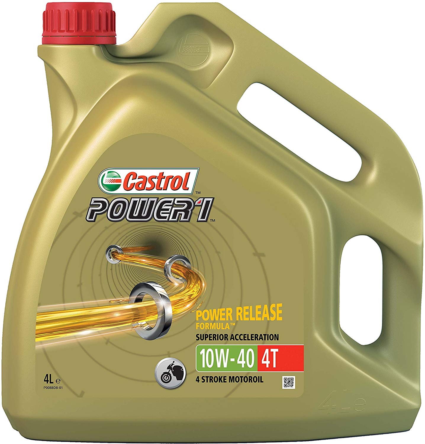 10W-40 Castrol Power 1 Motorrad 4-Takt Motoröl 4 Liter