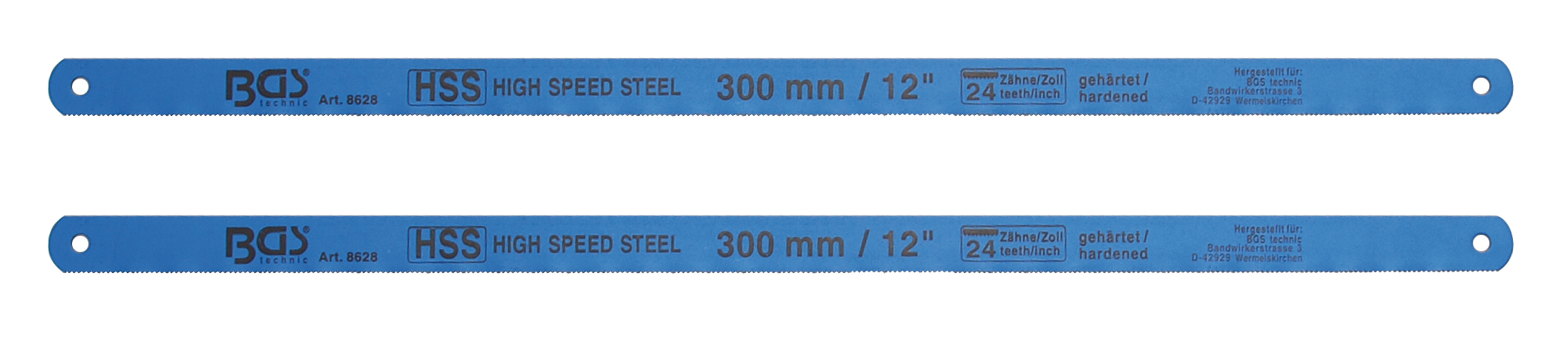 BGS Metallsägeblätter | HSS flexibel | 13 x 300 mm | 2-tlg.