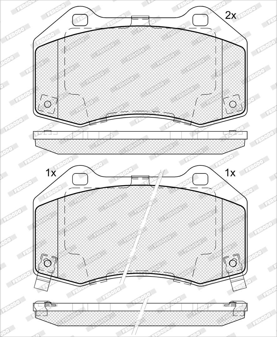 Bremsbelagsatz, Scheibenbremse