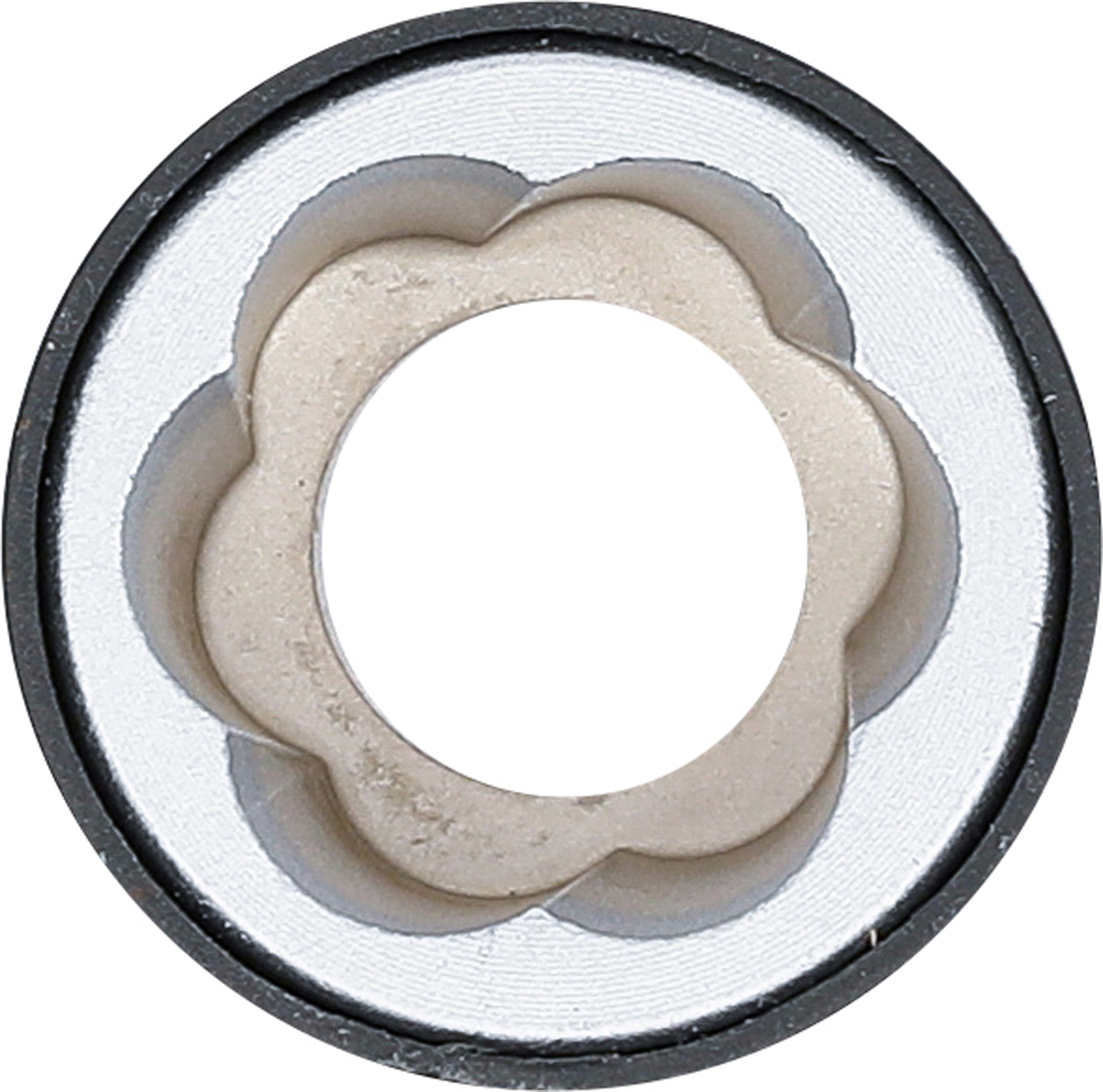 BGS Spiral-Profil-Steckschlüssel-Einsatz / Schraubenausdreher | Antrieb Außensechskant 17 mm | SW 17 mm