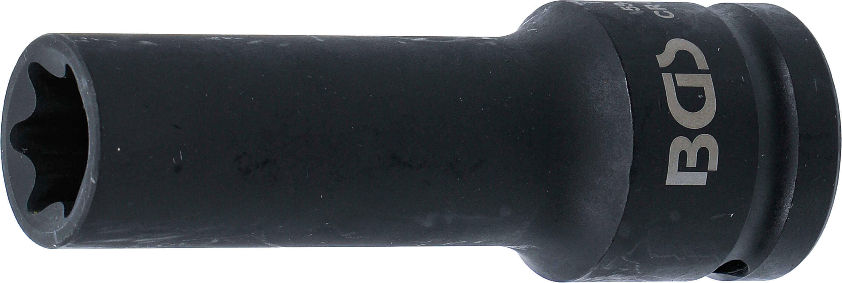 BGS Kraft-Steckschlüssel-Einsatz E-Profil, tief | Antrieb Innenvierkant 20 mm (3/4") | SW E24