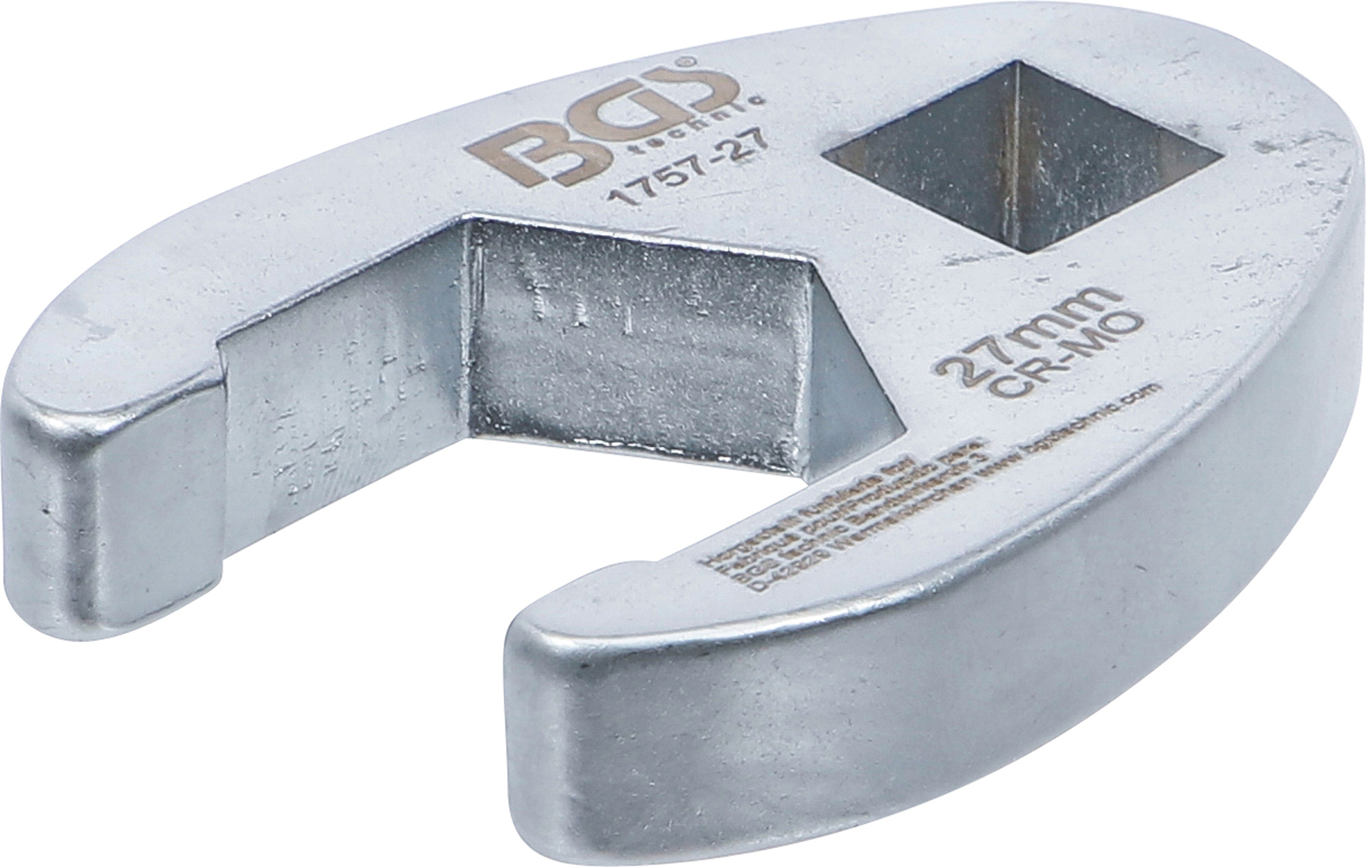 BGS Hahnenfußschlüssel | Antrieb Innenvierkant 12,5 mm (1/2") | SW 27 mm