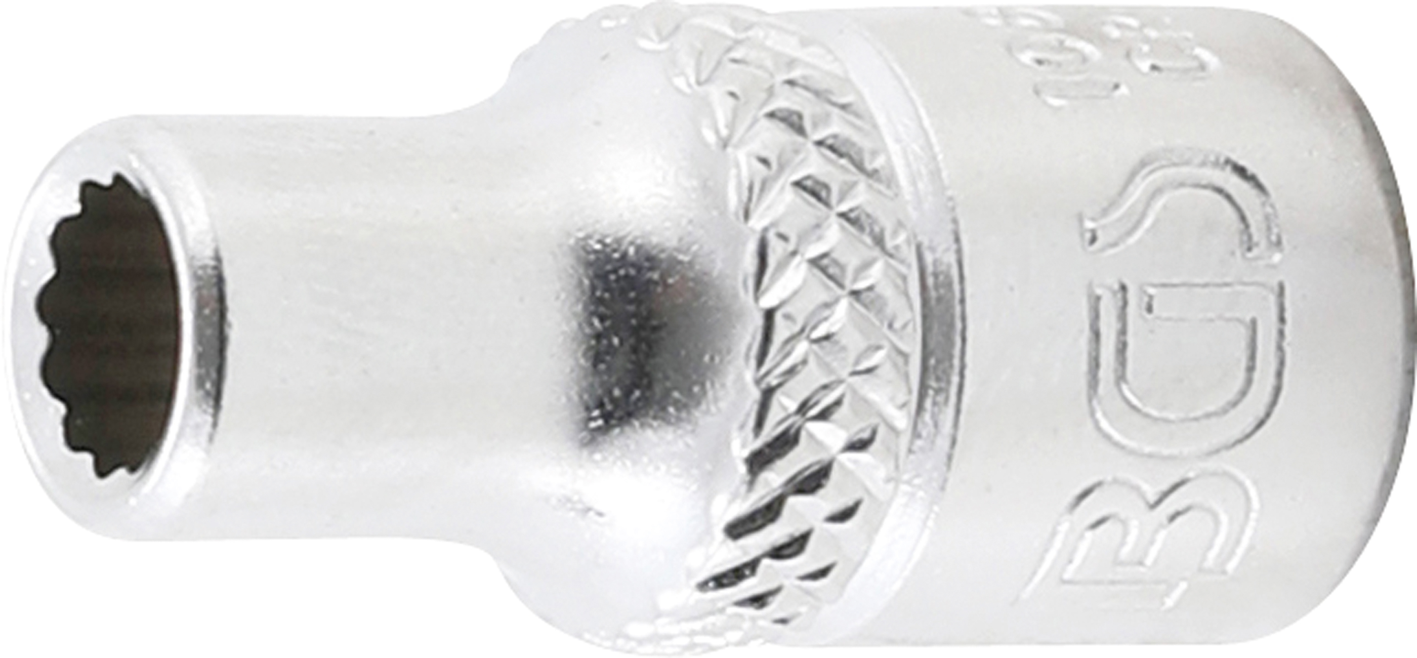 BGS Steckschlüssel-Einsatz Zwölfkant | Antrieb Innenvierkant 6,3 mm (1/4") | SW 3/16"
