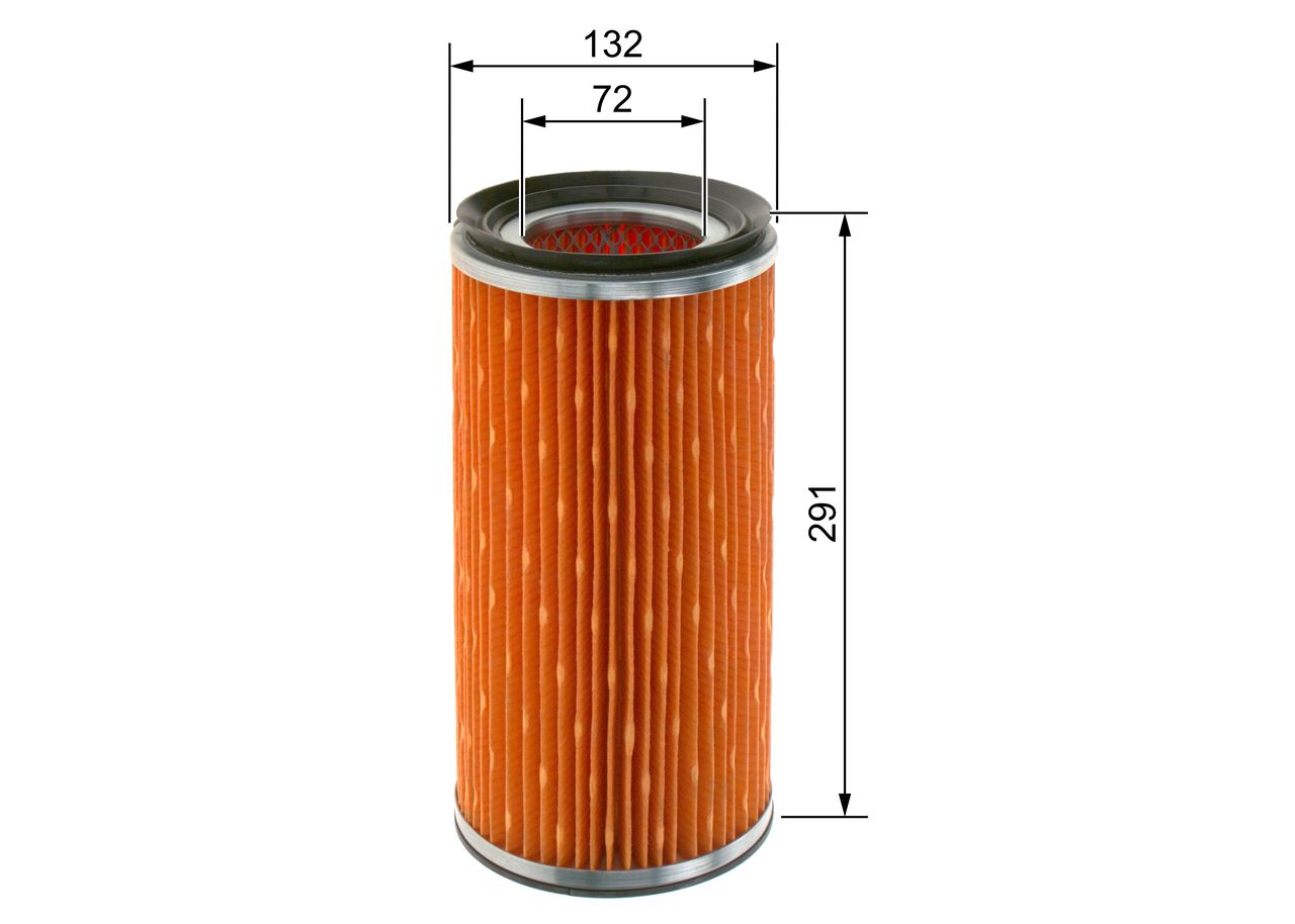 Luftfilter 1 457 433 677 “BOSCH 132 mm, 72 mm”
