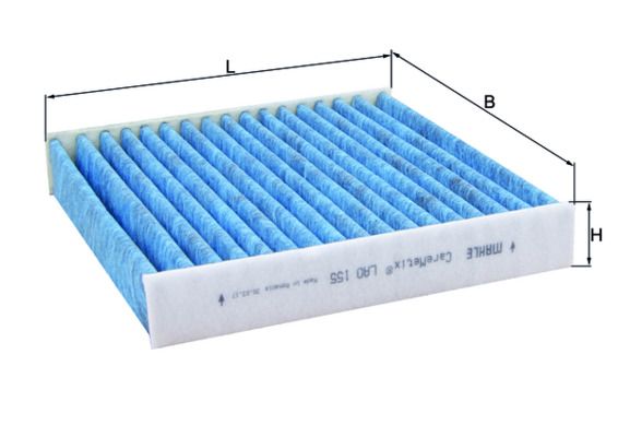 Filter, Innenraumluft LAO155 “KNECHT 177 mm”