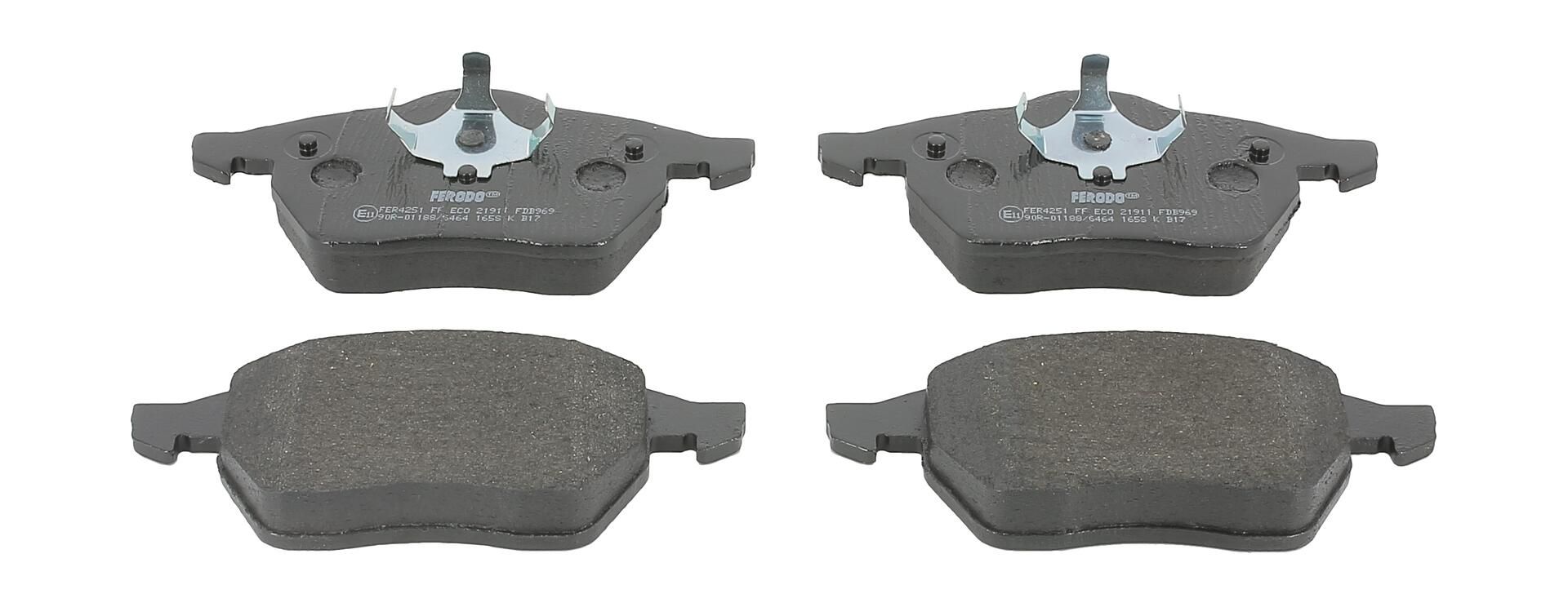 Bremsbelagsatz, Scheibenbremse