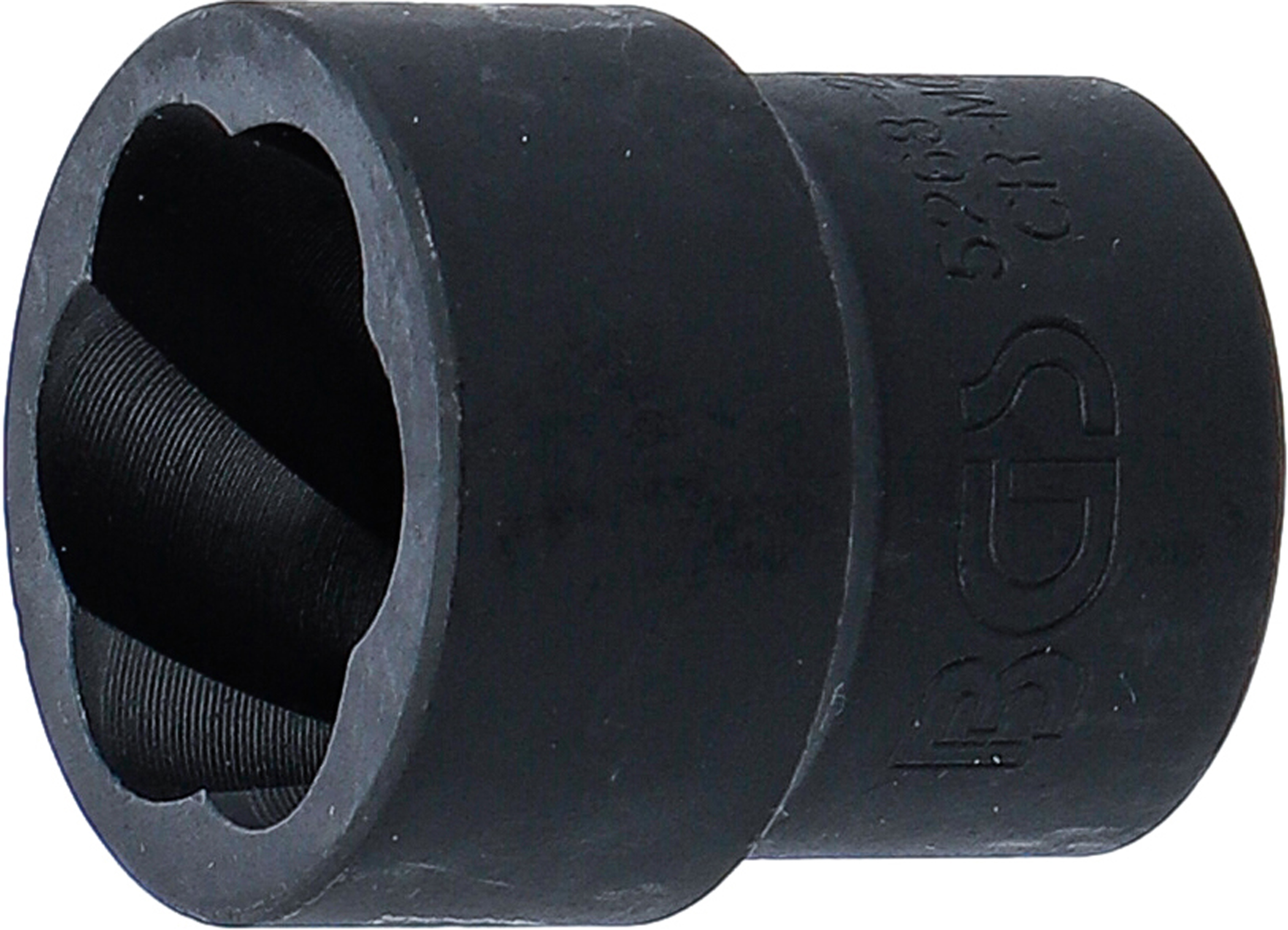 BGS Spiral-Profil-Steckschlüssel-Einsatz / Schraubenausdreher | Antrieb Innenvierkant 12,5 mm (1/2") | SW 22 mm