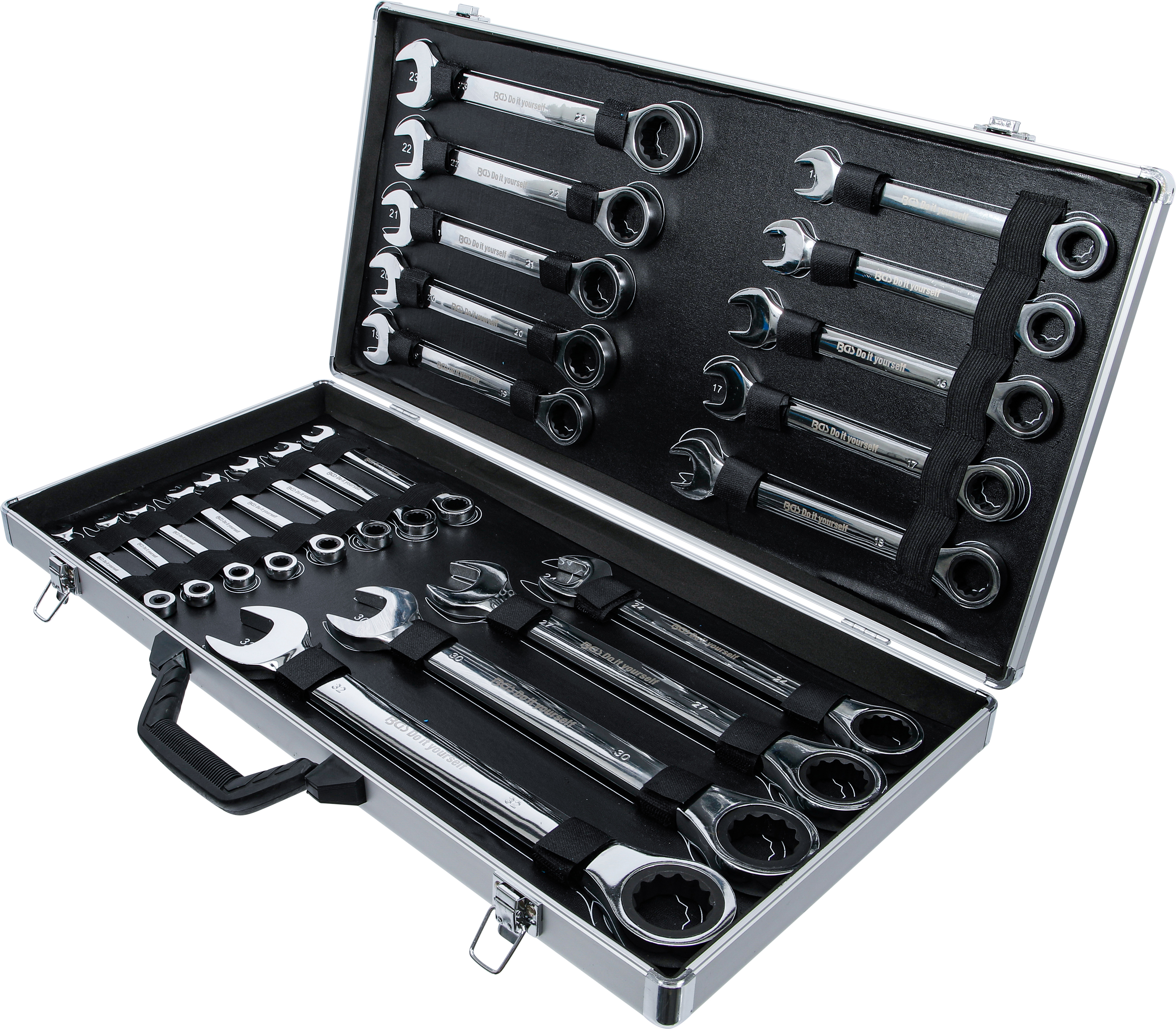 BGS Ratschenring-Maulschlüssel-Satz | SW 6 - 32 mm | 22-tlg.