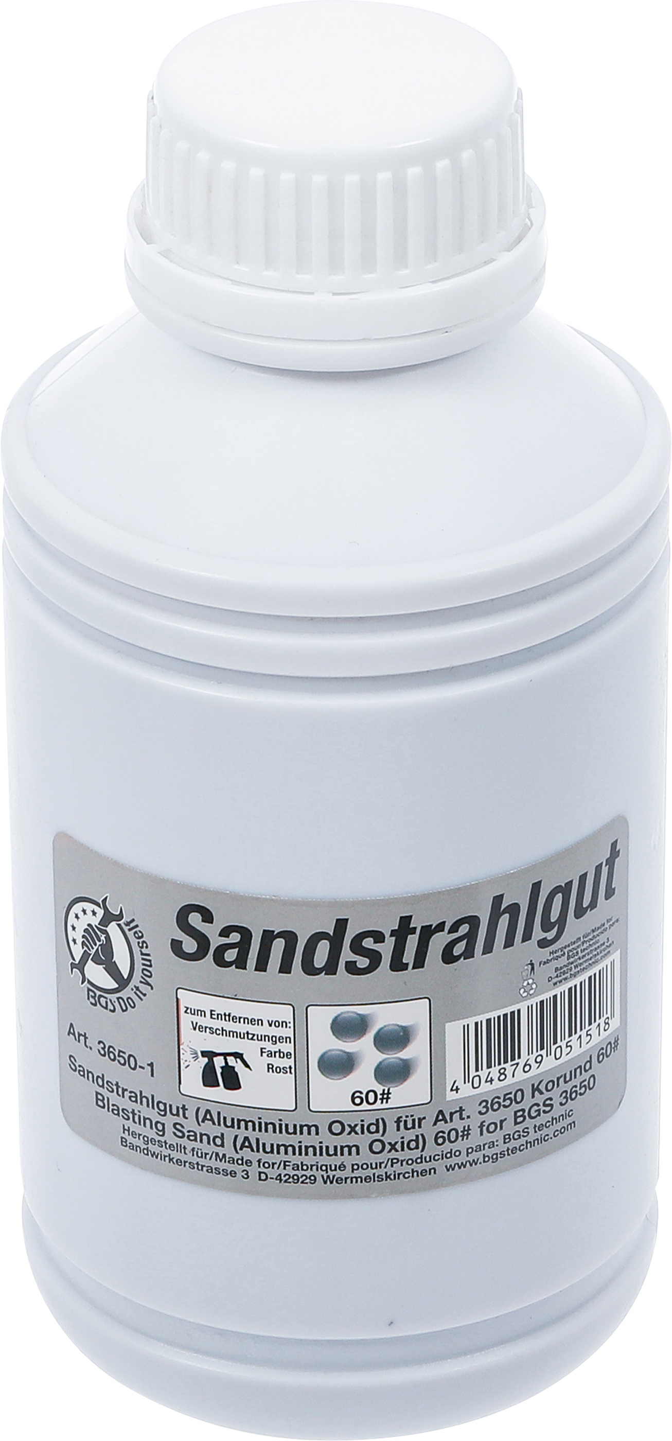 BGS Sandstrahlgut | Aluminium Oxid | Korund 60# | 850 g