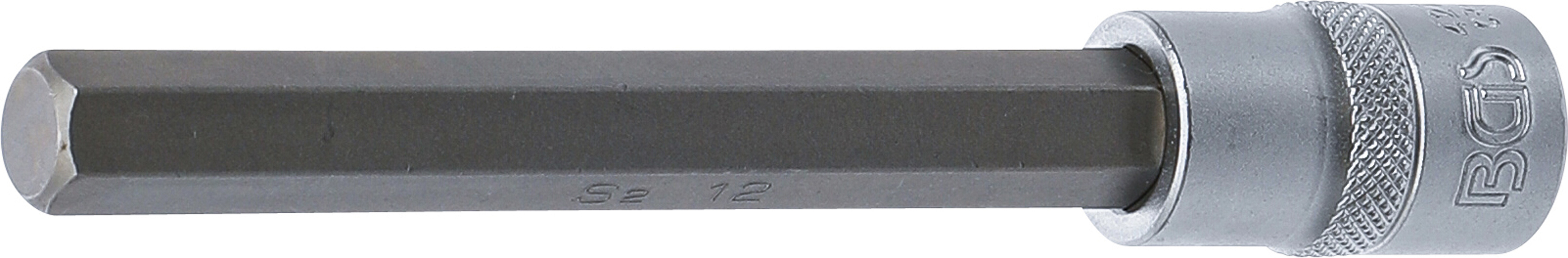 BGS Bit-Einsatz | Länge 140 mm | Antrieb Innenvierkant 12,5 mm (1/2") | Innensechskant 12 mm