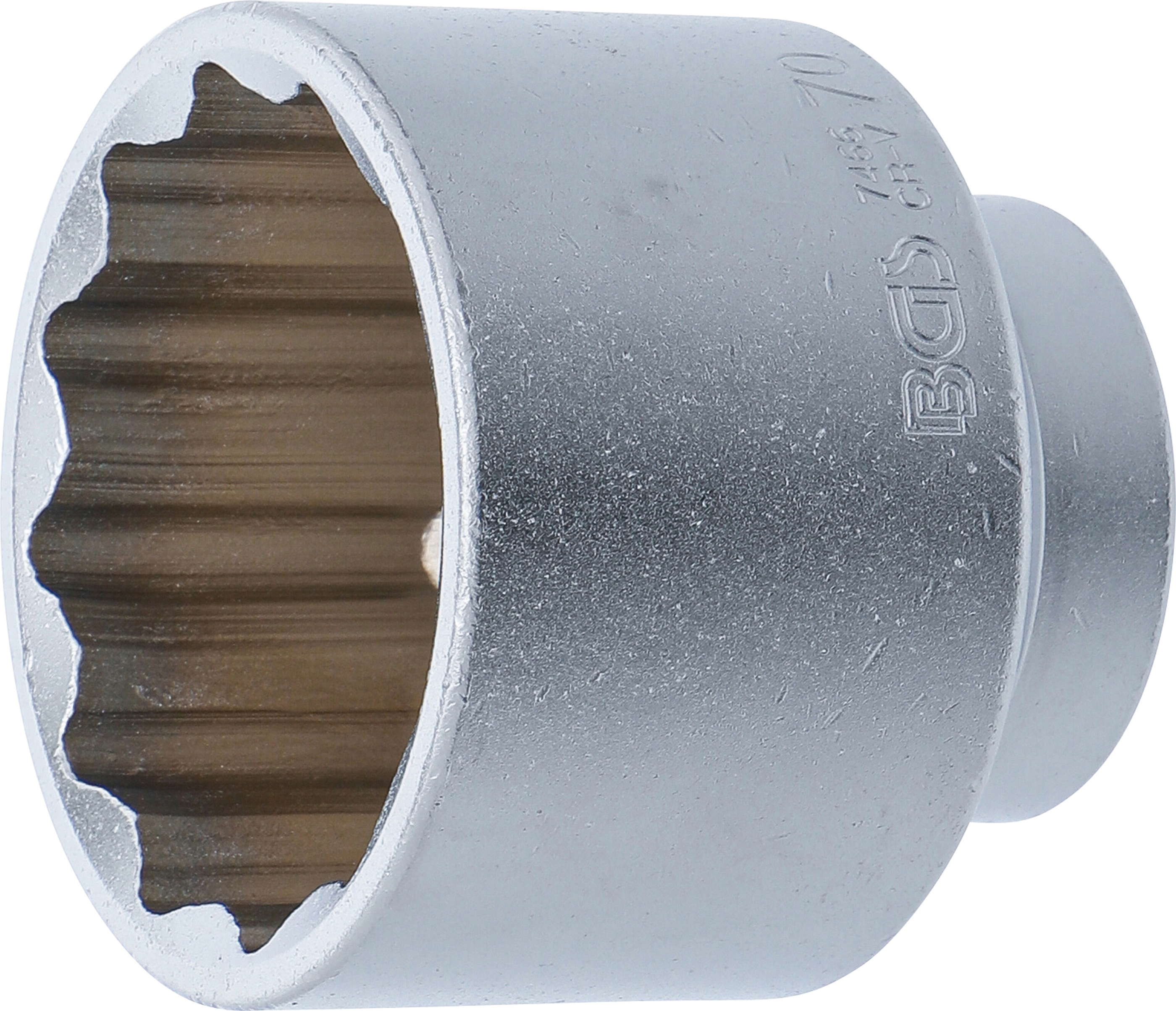 BGS Steckschlüssel-Einsatz Zwölfkant | Antrieb Innenvierkant 20 mm (3/4") | SW 70 mm
