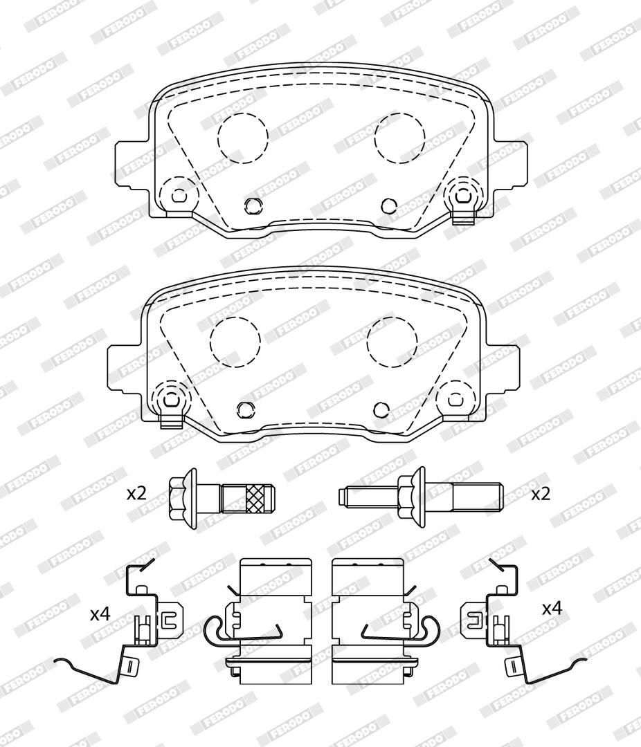 Bremsbelagsatz, Scheibenbremse