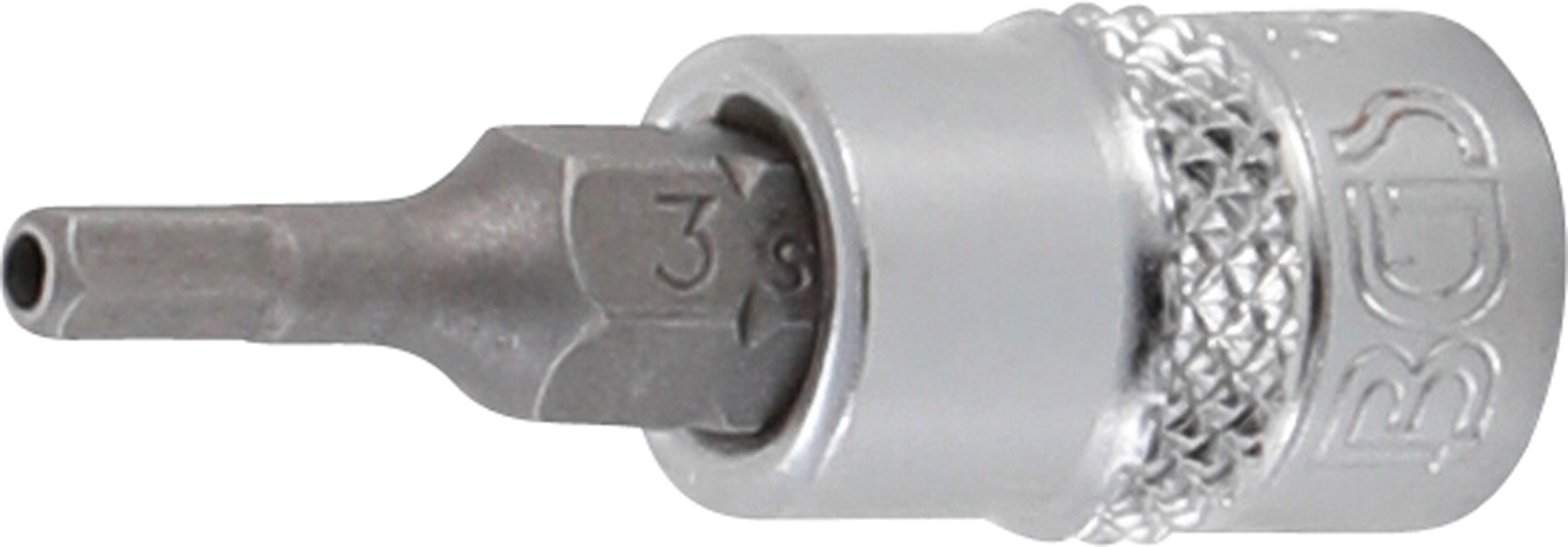 BGS Bit-Einsatz-Satz | Antrieb Innenvierkant 6,3 mm (1/4") | Innensechskant mit Bohrung 2 - 7 mm | 8-tlg.