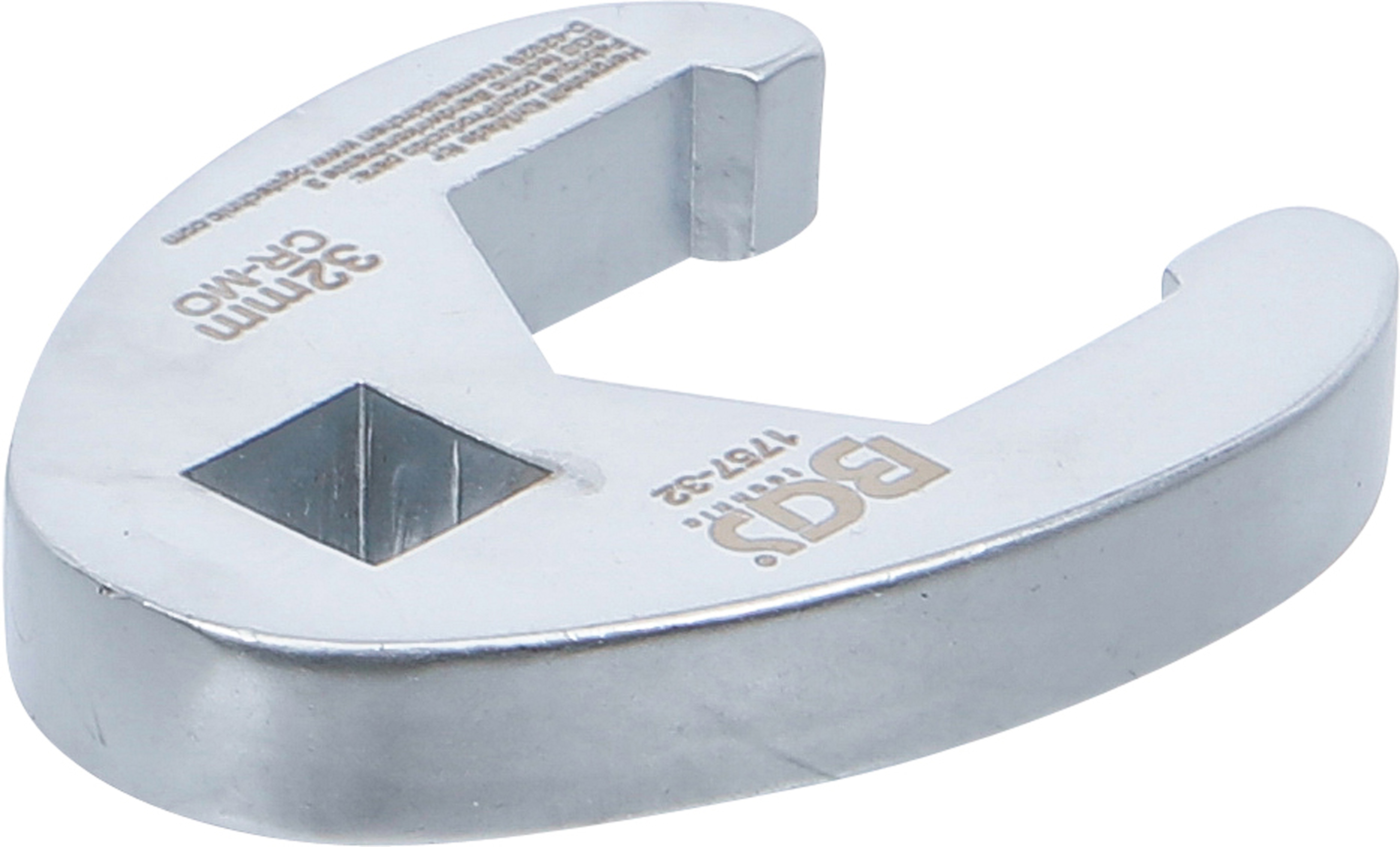 BGS Hahnenfußschlüssel | Antrieb Innenvierkant 12,5 mm (1/2") | SW 32 mm