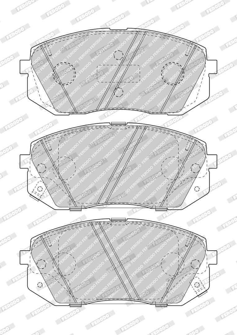 Bremsbelagsatz, Scheibenbremse