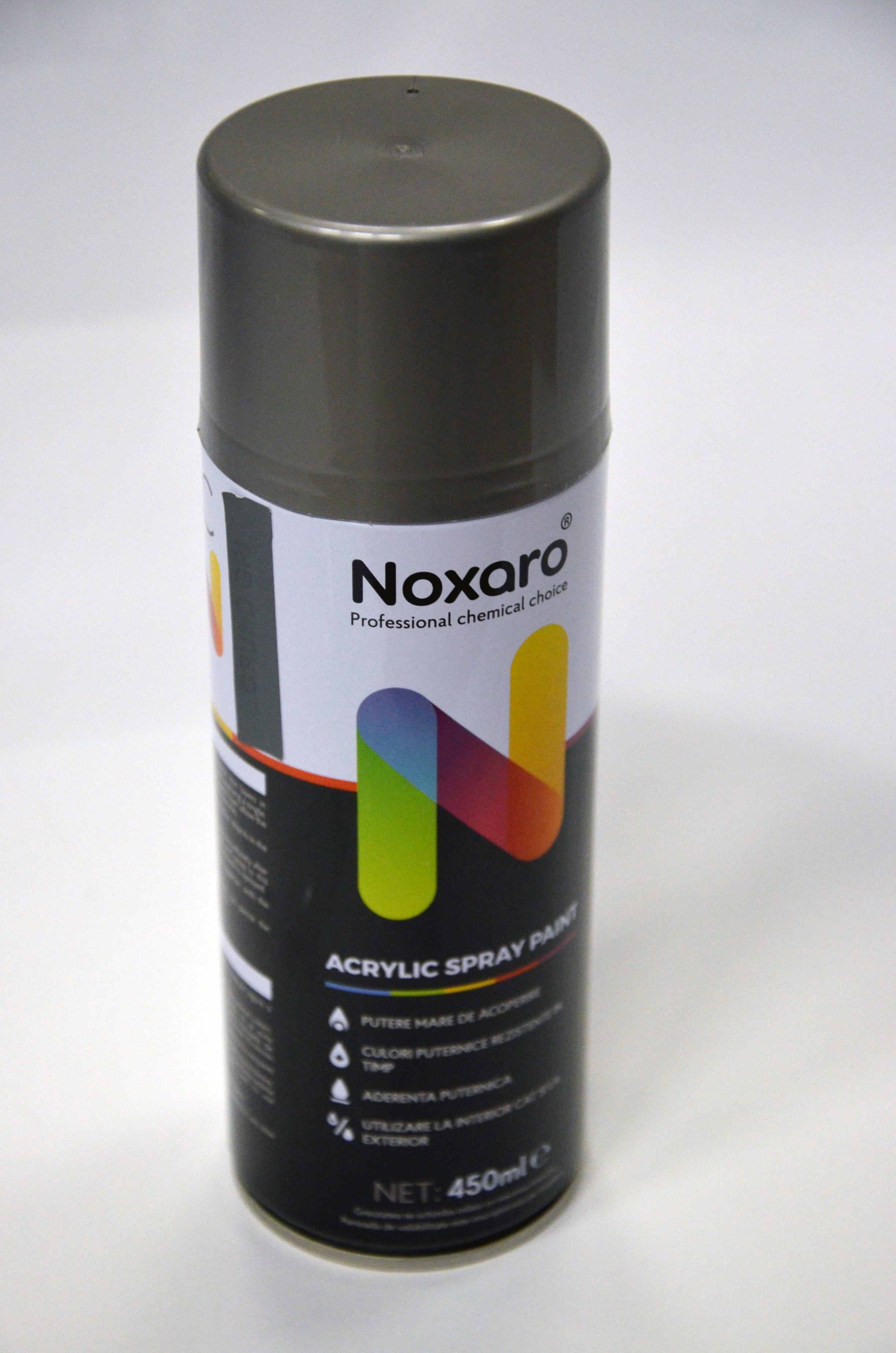 Noxaro Acryl Lackspray Grau 450 ml