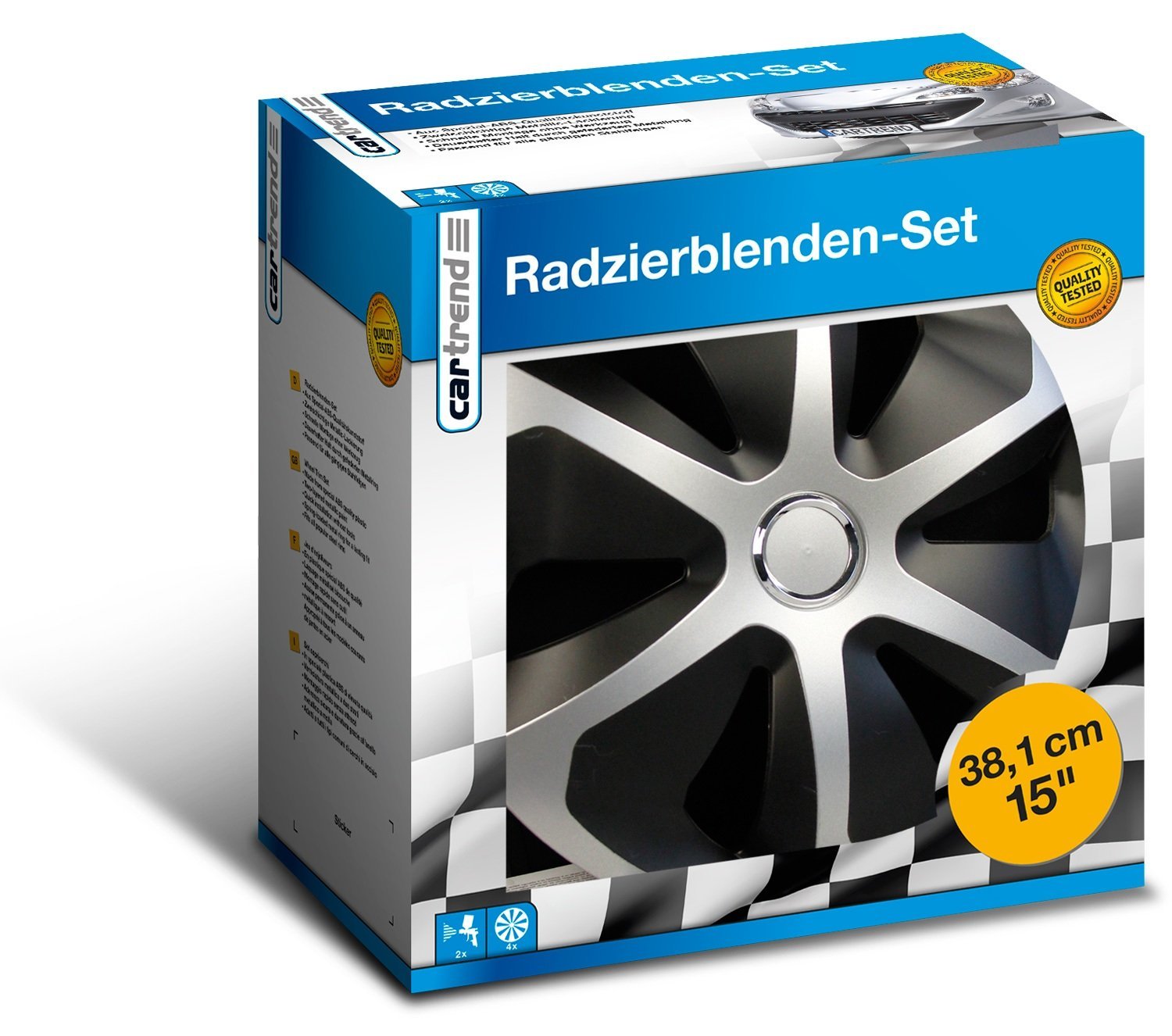 Cartrend Radzierblende Rocco 4er Set