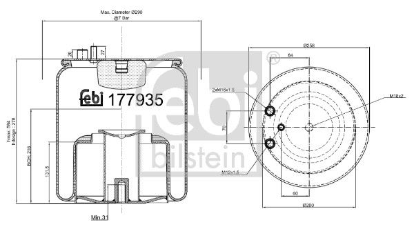 Federbalg, Luftfederung