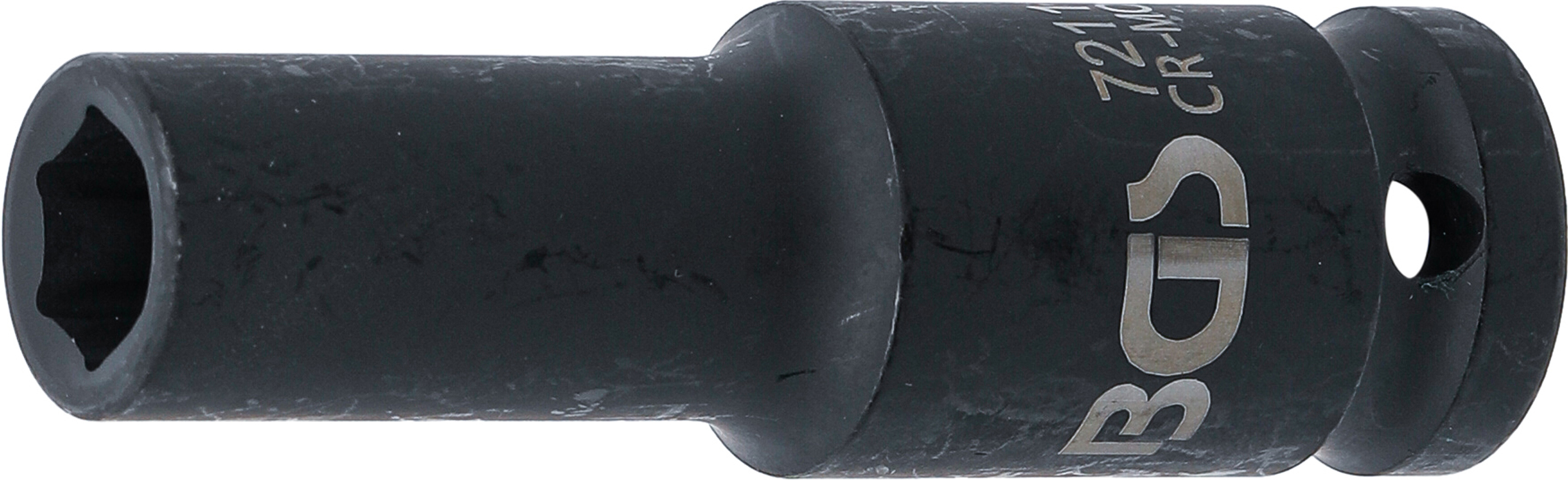 BGS Kraft-Steckschlüssel-Einsatz Sechskant, tief | Antrieb Innenvierkant 12,5 mm (1/2") | SW 11 mm
