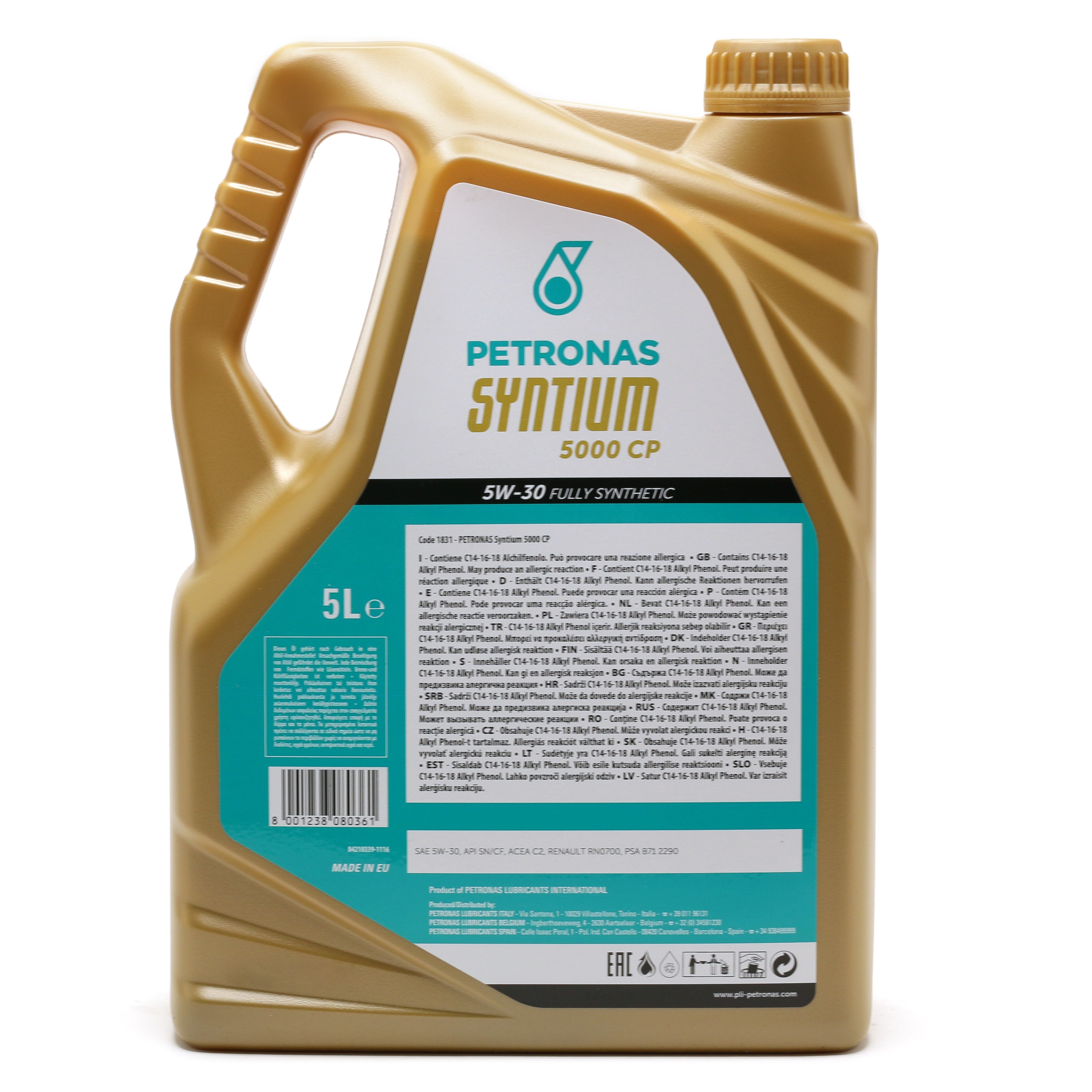 5W-30 Petronas Syntium 5000 CP 5 Liter