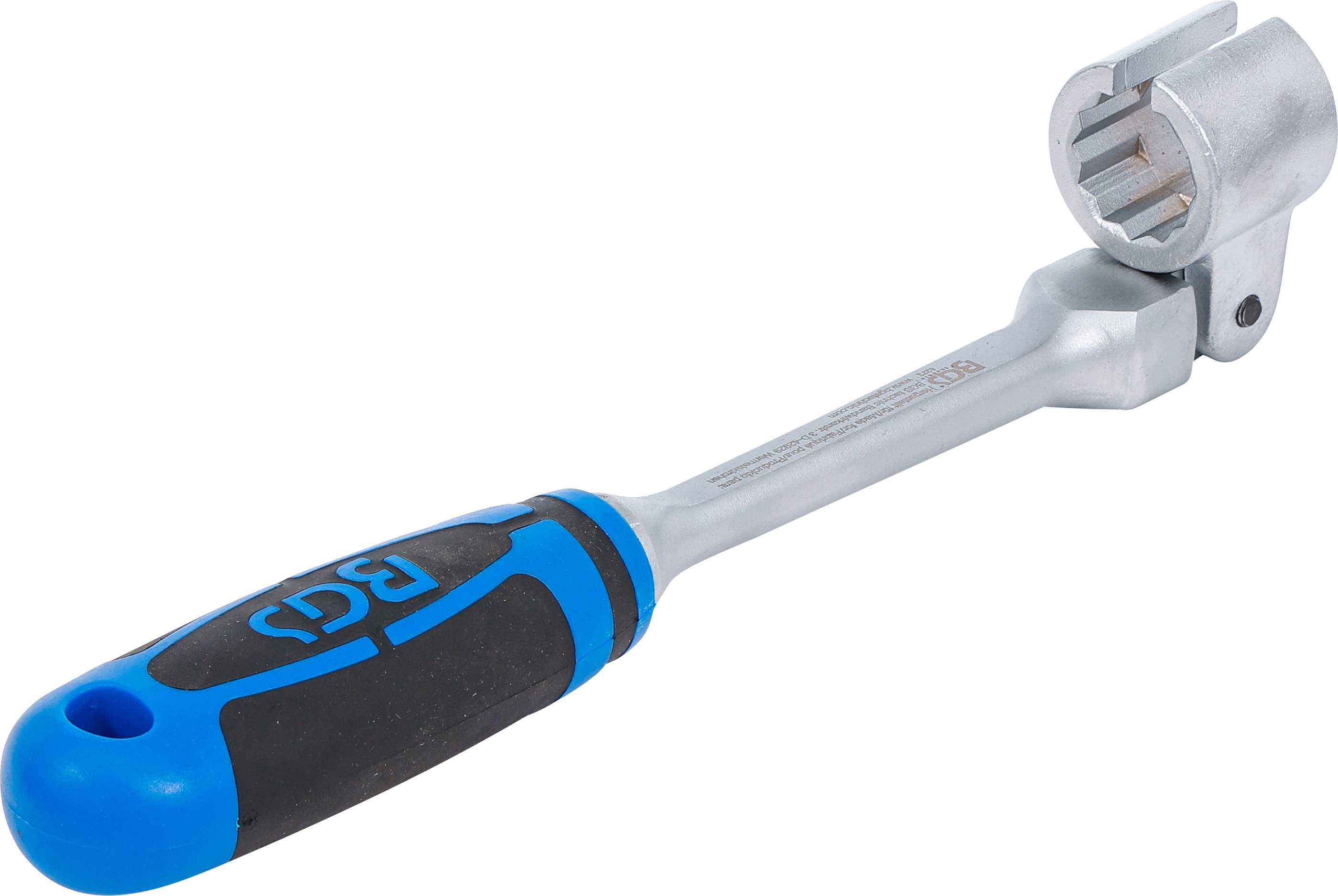 BGS Spezial-Ringschlüssel für Lambdasonden, kippbar, mit Griff | SW 22 mm