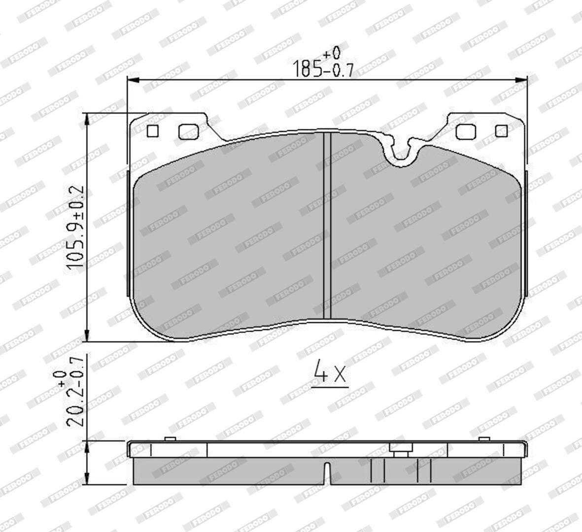 Bremsbelagsatz, Scheibenbremse